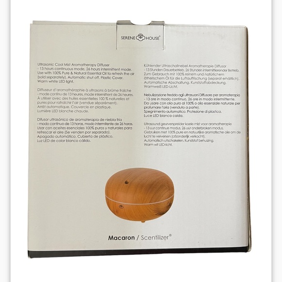 SERENE HOUSE Ultrasonic Cool Mist Macaron Aromatherapy Diffuser - Picture 4 of 6